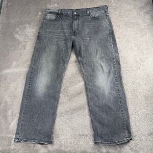 Black Levi's 569 Denim Jeans Size 38 x 28 Straight Leg Water<Less Loose Straight